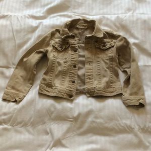 Kids tan Jean jacket